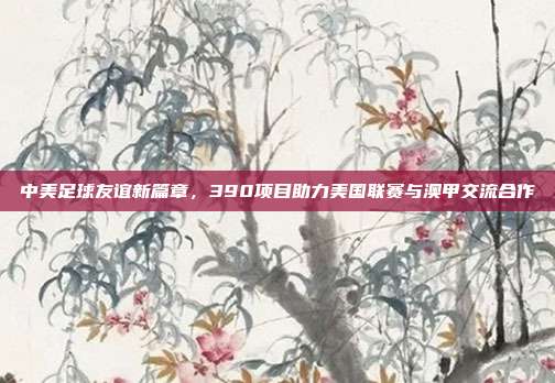 中美足球友谊新篇章，390项目助力美国联赛与澳甲交流合作