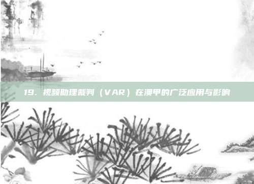 19. 视频助理裁判（VAR）在澳甲的广泛应用与影响